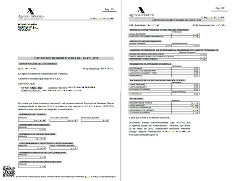 Modelo Certificado De Retenciones No Residentes Para Rellenar The