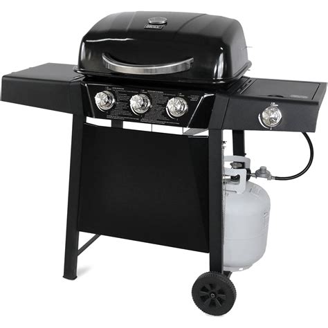 3 Burner Lp Gas Grill Black With Side Burner Walmart Inventory Checker Brickseek