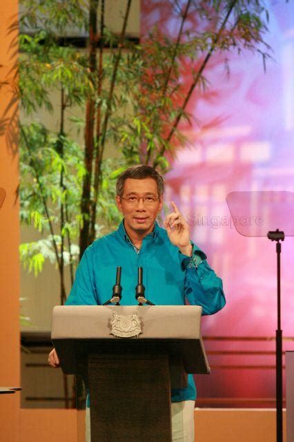 Prime Minister Lee Hsien Loong Delivering National Day Rally