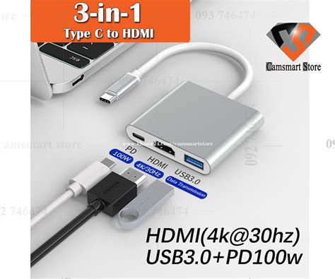 Usb Type C To Hdmi 4k Adapter 3 In 1 Usb 31 Type C 4k Hdmi Digital Av