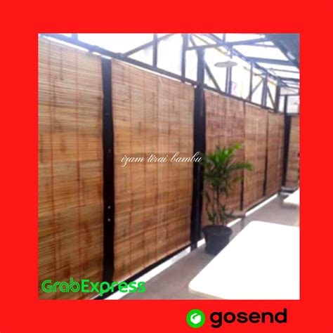 Jual Tirai Bambu Kerai Kerei Krey Bambu Gorden Krei Gulung Outdoor X