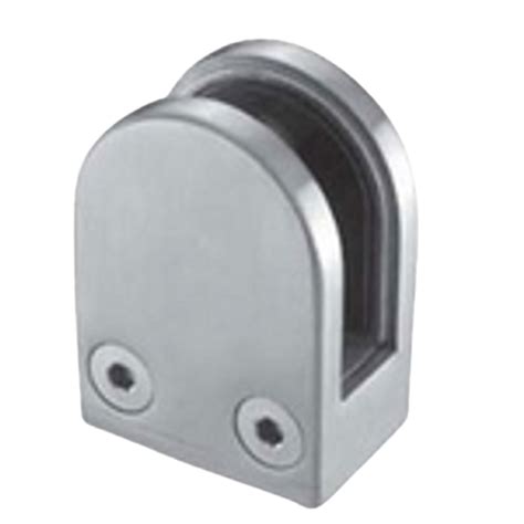 Stainless Rounded Glass Clamps For Flat Surfaces Secure Mounting