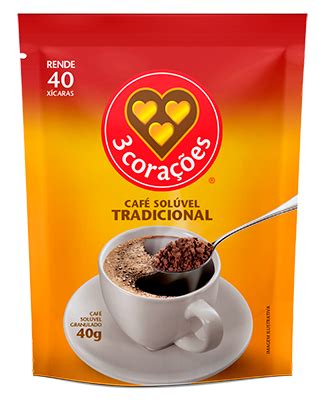 Solúvel Tradicional Solúveis Café 3 Corações