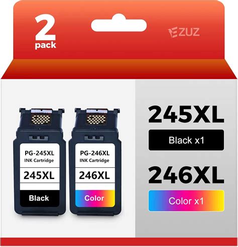 245xl 246xl Ink Cartridges Combo Pack Replacement For Canon Pg 245xl Cl 246xl For