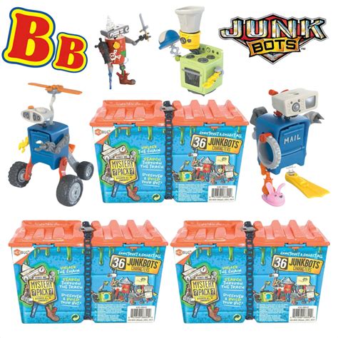 Hexbug Junkbots Dumpster With 2 Unique Characters To Assemble In Eac