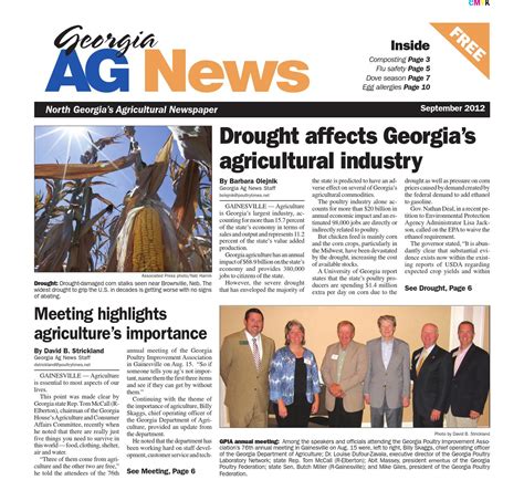 Georgia Ag News September Edition By The Times Issuu