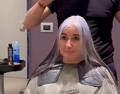 Stunning Salon Makeover: Woman with Long White Hair Leaves Everyone ...