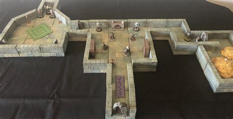 Interlocking Castle Dungeon Tile Set Dnd Terraintabletop Etsy