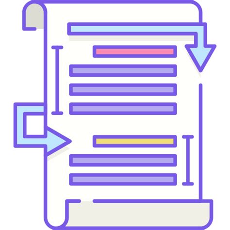 sentence length flaticons lineal color icon