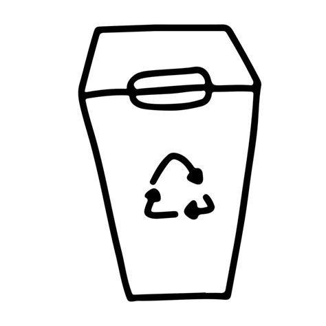 Doodle Icon Of Recycling Bin 53173444 Vector Art At Vecteezy