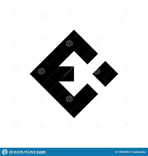 E Letter Logo Stock Vector Illustration Of Icon Office 130533882