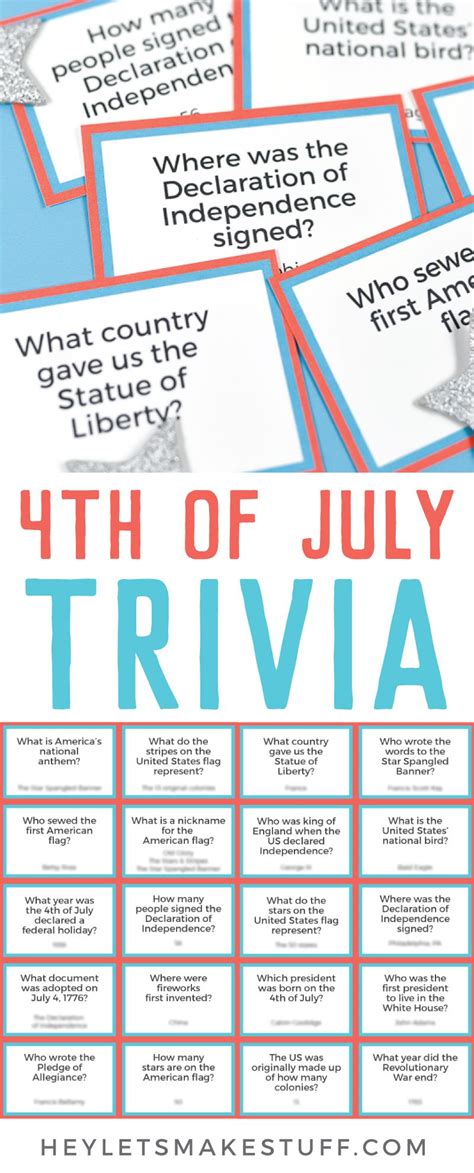 Fourth Of July Trivia Questions