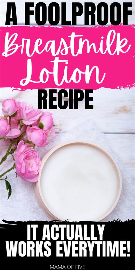 How To Make Breastmilk Lotion Artofit