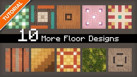 10 More Floor Designs For Minecraft Youtube