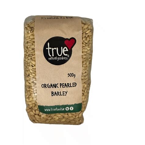 true natural goodness pearled barley organic  organico bantry