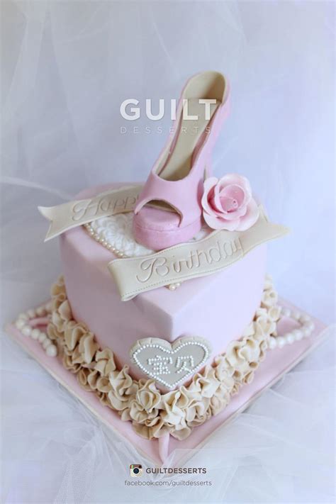 Pink And Lovely Decorated Cake By Guilt Desserts Cakesdecor