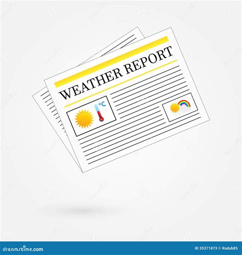 Weather Report In Newspaper - Weather Report Newspaper Headline Front ...