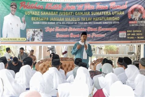 Usbat Ganjar Gelar Pelatihan Khutbah Jumat Di Deli Serdang Rmolsumut Id