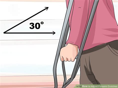 How To Adjust Forearm Crutches Steps With Pictures Wikihow