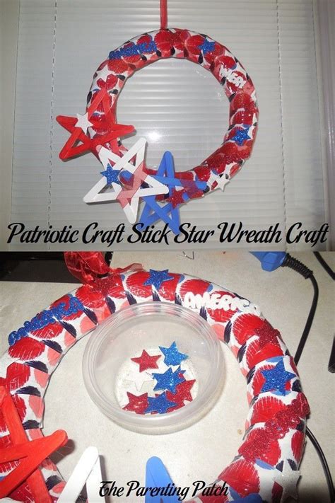 Patriotic Craft Stick Star Wreath Craft Artofit