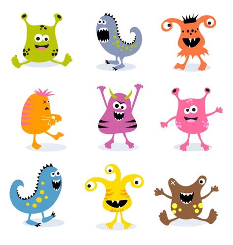 Little monsters — Stock Vector © saranai #1158998