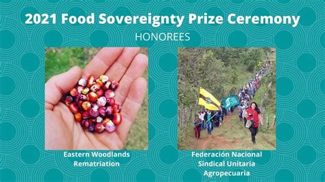 2021 Food Sovereignty Prize Ceremony Community Alliance For Global