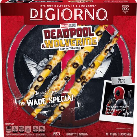 Di Giorno Deadpool And Wolverine Frozen Pizza Classic Crust The Wade