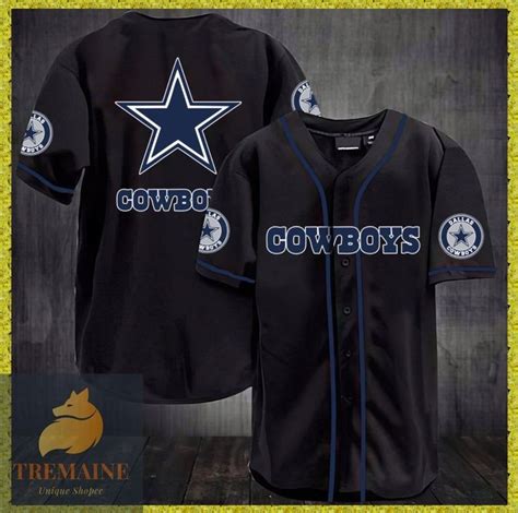 Dallas Cowboys NFL All Over Print Baseball Jersey MTE03 - Meteew