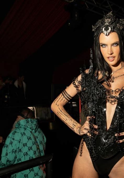 Alessandra Ambrosio Darren Dzienciols CARN EVIL Halloween Party In