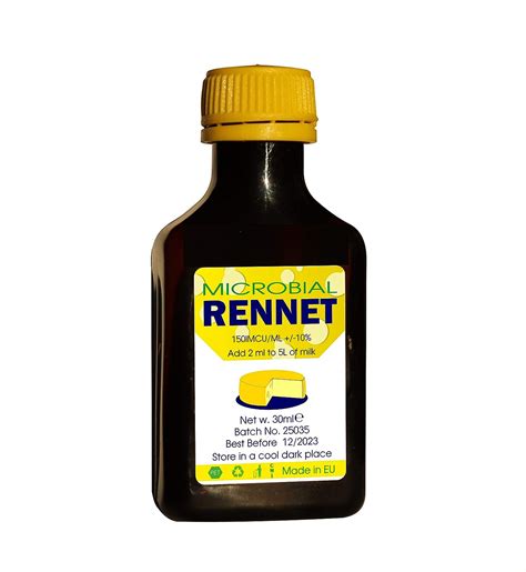 Buy Rennet Ideal Microbial Liquid RENNET Ideal Coagulant 30ml Add 2ml