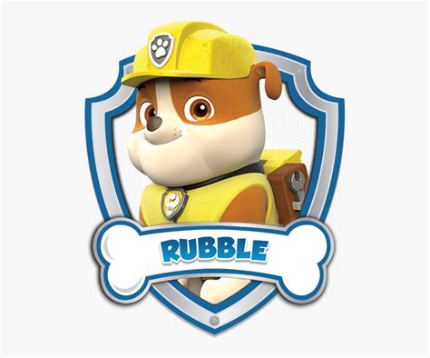 Descargar Png Rubble Paw Patrol Logo By Carolyn Paw Patrol Rubble ...