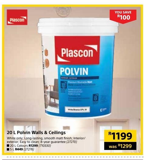 L Polvin Walls Ceilings Offer At Builders Warehouse