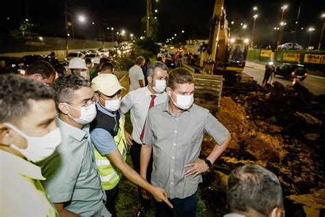 David Almeida E Marcos Rotta Vistoriam In Cio Da Obra De Recupera O Da