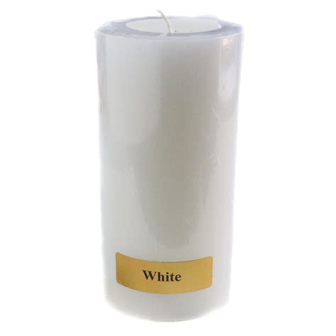 3x6 White Pillar Candle Whisk