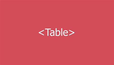 Cara Mudah Membuat Table Di Html