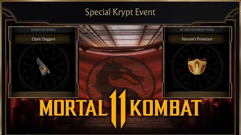 New Kombat League Gear Location Krypt Event Scorpion Kano Mortal Kombat 11 Youtube