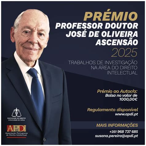 Epg Jose Mauricio De Oliveira Doutor - Prémio Professor Doutor José de Oliveira Ascensão 2025