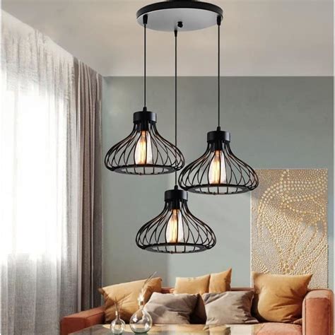 Tempas Suspension Luminaire Vintage Lampes Lustre R Glable E