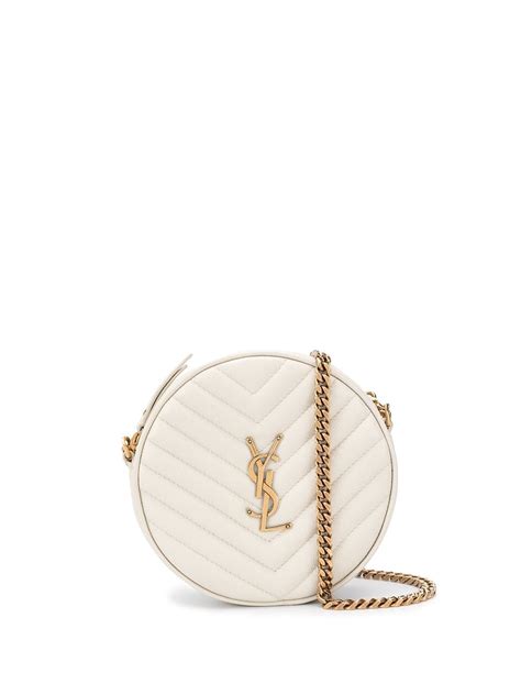 Saint Laurent Bolsa Transversal Placa Monogramada Farfetch