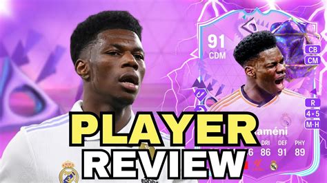 91 ULTIMATE BIRTHDAY TCHOUAMENI PLAYER REVIEW EAFC 24 ULTIMATE TEAM