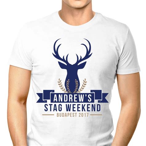 Stag Head Personalised Stag Party T Shirt Hen Party Superstore