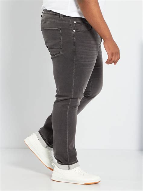 Jean Slim Stretch L Gris Kiabi