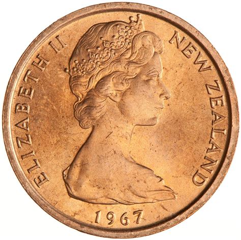 One Cent 1967 Coin From New Zealand Online Coin Club