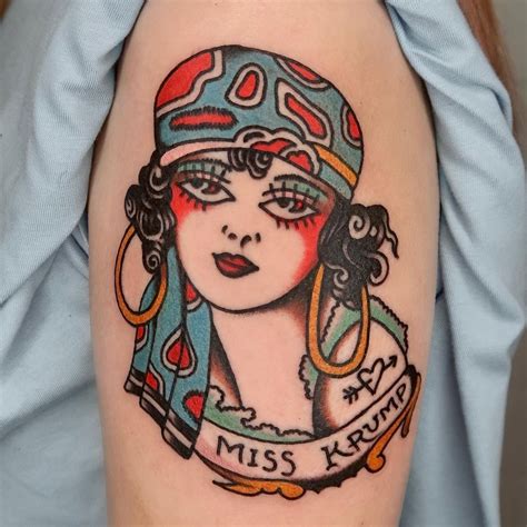 Traditional Fortune Teller Tattoo