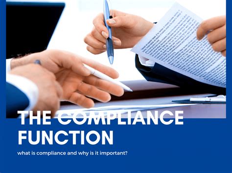 The Compliance Function What Is Compliance And Why Is It Important