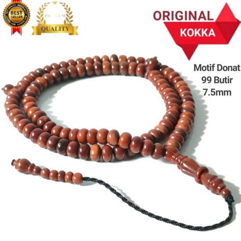 Jual Tasbih Kokka Kaukah Kaokah Koka Kokah Butir Motif Donat