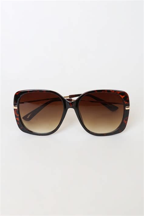 Brown Tortoise Sunglasses Brown Sunnies Oversized Sunnies Lulus