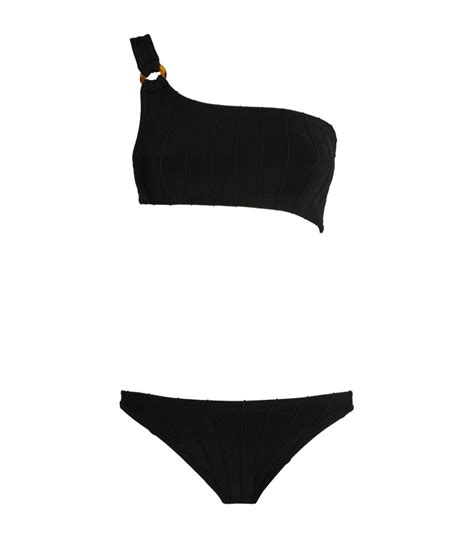 Hunza G Luna Nile One Shoulder Bikini Harrods Us