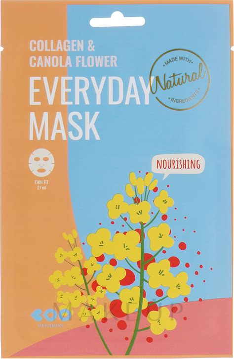 Face Mask With Collagen And Canola Flower Extract Dearboo Everyday Mask