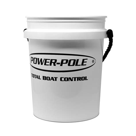 White 5 Gallon Bucket W Pp Logo